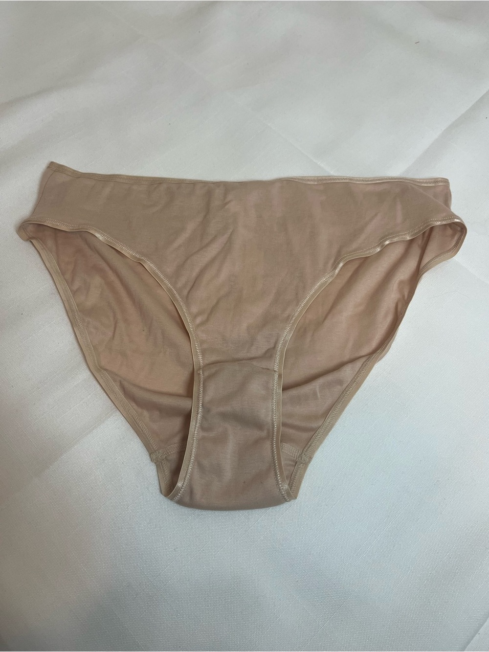 NEW Hanro Women's Cotton Seamless Underwear in Beige Size XL